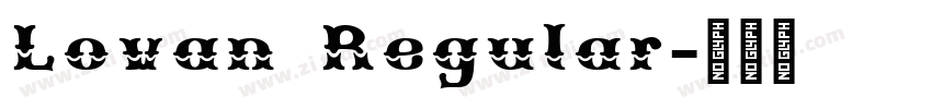 Lovan Regular字体转换